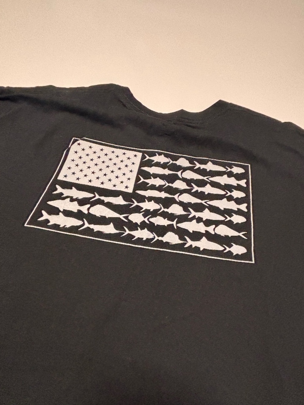 Mens Black Columbia Fishing Graphic T-Shirt Size XXL